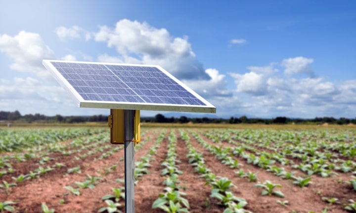 production d'un panneau solaire